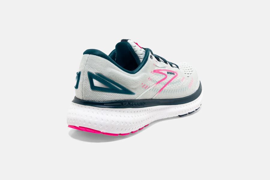 Brooks Glycerin 19 Road Running Shoes Womens - White/Pink - LRTUC-3649